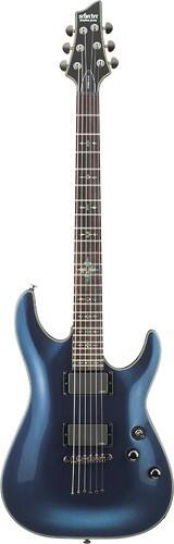 Front Standard. Schecter - Damien Elite 6-String Full-Size Double-Cutaway Electric Guitar - Dark Metallic Blue.