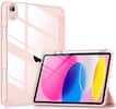 Front. DTTO - Case for iPad (A16) 11-inch 2025 and iPad 10th Generation 10.9 Inch 2022, Clear Back and TPU Shockproof Frame Cover - Rose Gold.