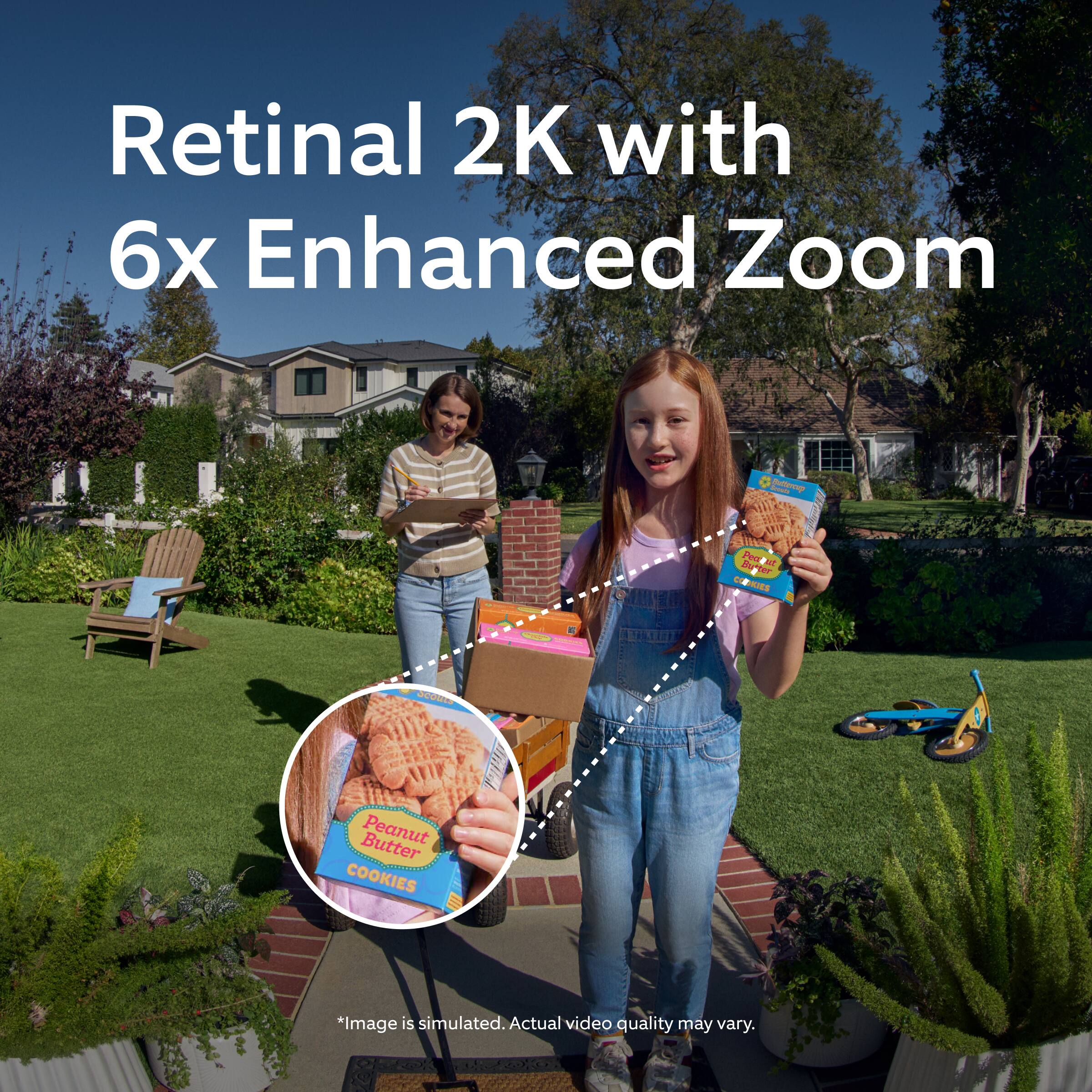 Retinal 2K with 6x Enhanced Zoom

PEVE Ter CES Butter Peanut Mso AA - COOKIES

*Image is simulated. Actual video quality may vary.