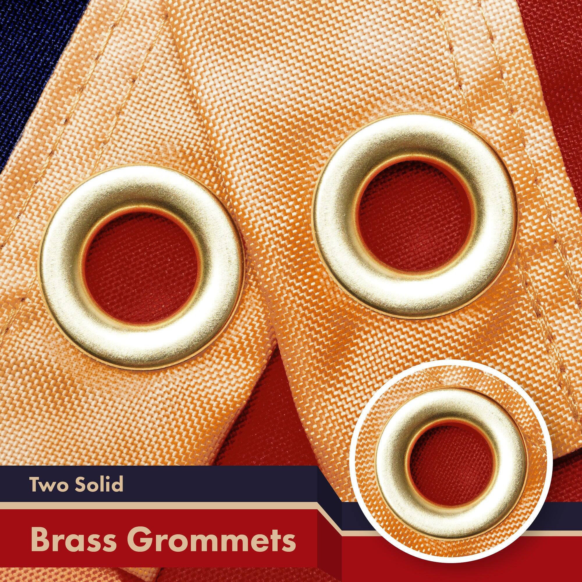 Two Solid Brass Grommets