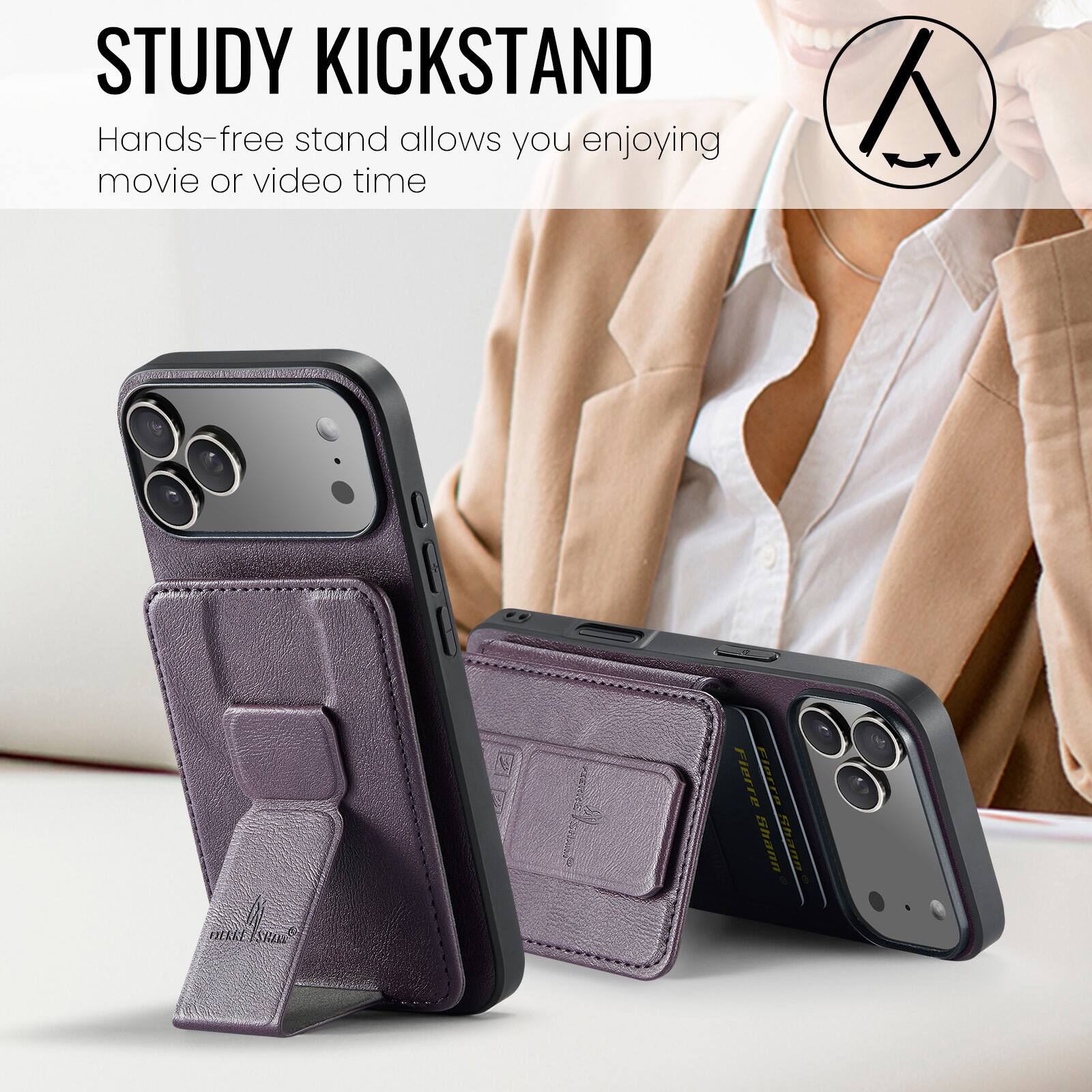 STUDY KICKSTAND  
Hands-free stand allows you enjoying movie or video time
