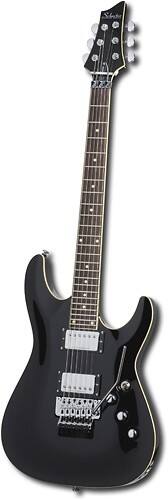 Front Standard. Schecter - C1 FR 6-String Full-Size Electric Guitar - Black.