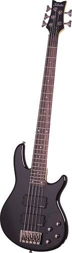 Angle Standard. Schecter - Raiden Custom 5 5-String Full-Size Electric Bass Guitar - Black.