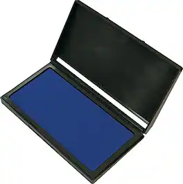 2000 Plus - Gel Stamp Pad, Blue Ink (030258) - Black