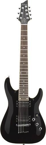 Front Standard. Schecter - C7 Standard 7-String Full-Size Electric Guitar - Black.