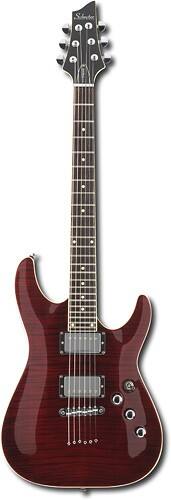 Front Standard. Schecter - C1 Standard 6-String Full-Size Electric Guitar - Black Cherry.