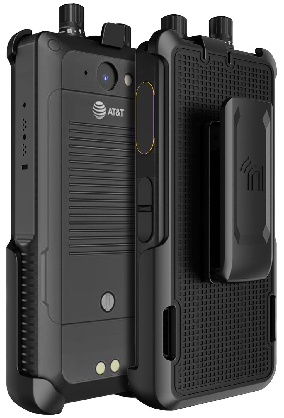 Alt View 2. Nakedcellphone - Belt Clip Holster Holder Carrying Case for Sonim XP5plus 5G (X530) / XP5 Plus 4G (XP5900) Phone - Black.