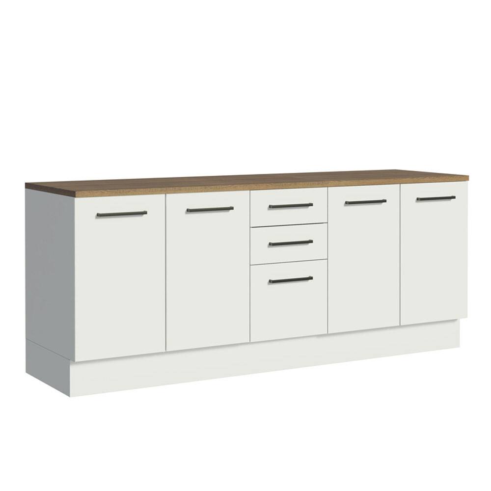 Alt View 1. Madesa - Madesa Garage and Utility Room Storage Set 78"L Base Cabinet with 3 Drawers - White - White.