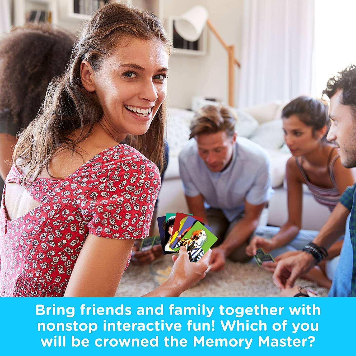 Bring friends and family together with nonstop interactive fun! Which of you will be crowned the Memory Master?