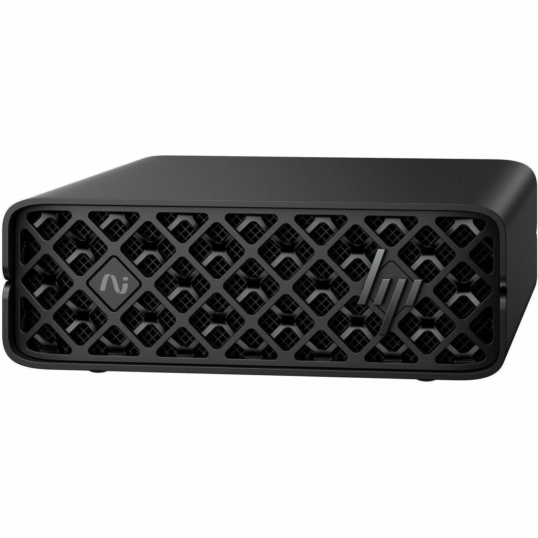 Alt View 1. HP - HP ZGX G1n Workstation - ARM Cortex X925 - 128 GB - 4 TB SSD - Mini PC - Black - NVIDIA GB10 Grace Blackwell Superchip - Black.
