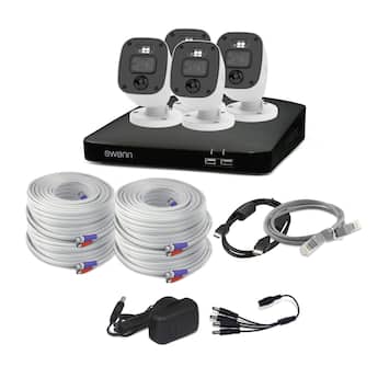 Swann SwannForce 2K Security Camera System, 4x Bullet Analog CCTV Swann SwannForce 2K Security Camera System, 4x Bullet Analog CCTV