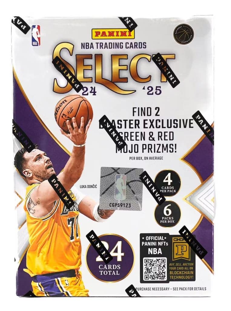 Panini 2024 25 Select Basketball Hobby Blaster Box (Green & Red