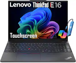 Lenovo - Upgraded - ThinkPad E16 Gen 3 16" FHD+ AI PC Touchscreen Business Laptop - AMD Ryzen 7 250 - 16GB RAM - 512GB SSD - Win 11Pro - Jet Black