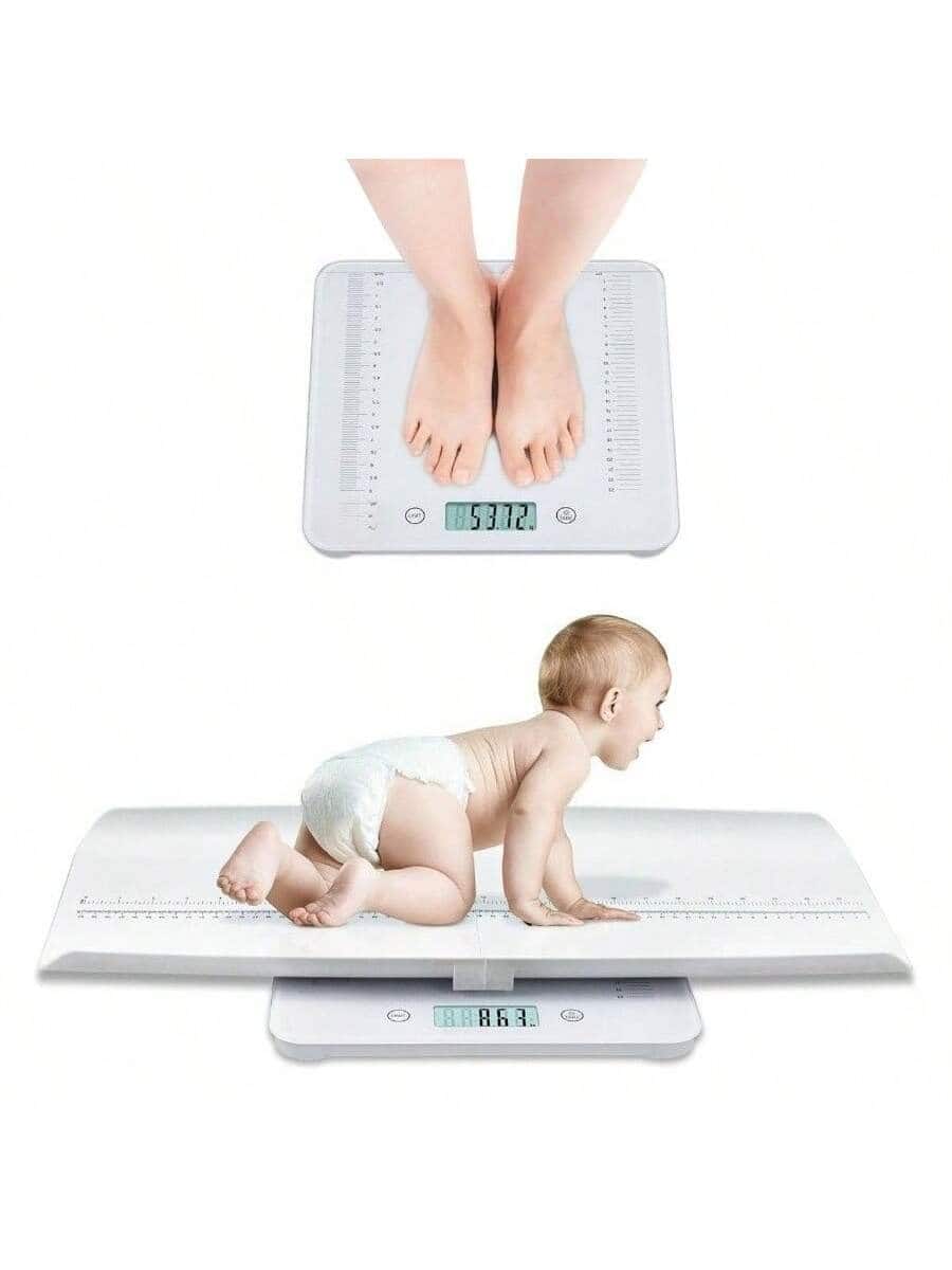 Pacoar Cade - Digital scale highly accurate for fitness tracking, with Auto-On/Auto-Off, Easy to Clean, Space-Saving Enhanced - White