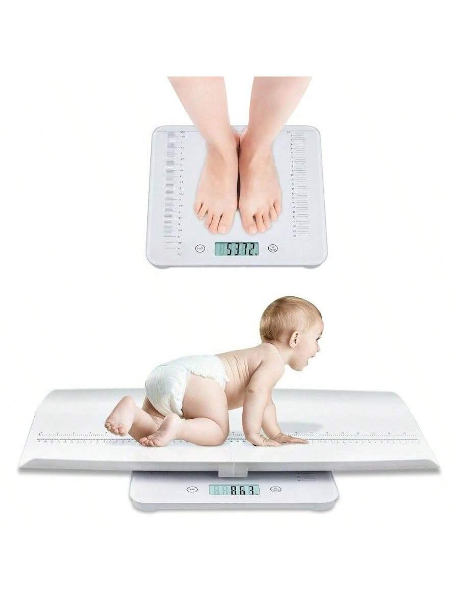 Pacoar Cade - Digital scale highly accurate for fitness tracking, with Auto-On/Auto-Off, Easy to Clean, Space-Saving Enhanced - White