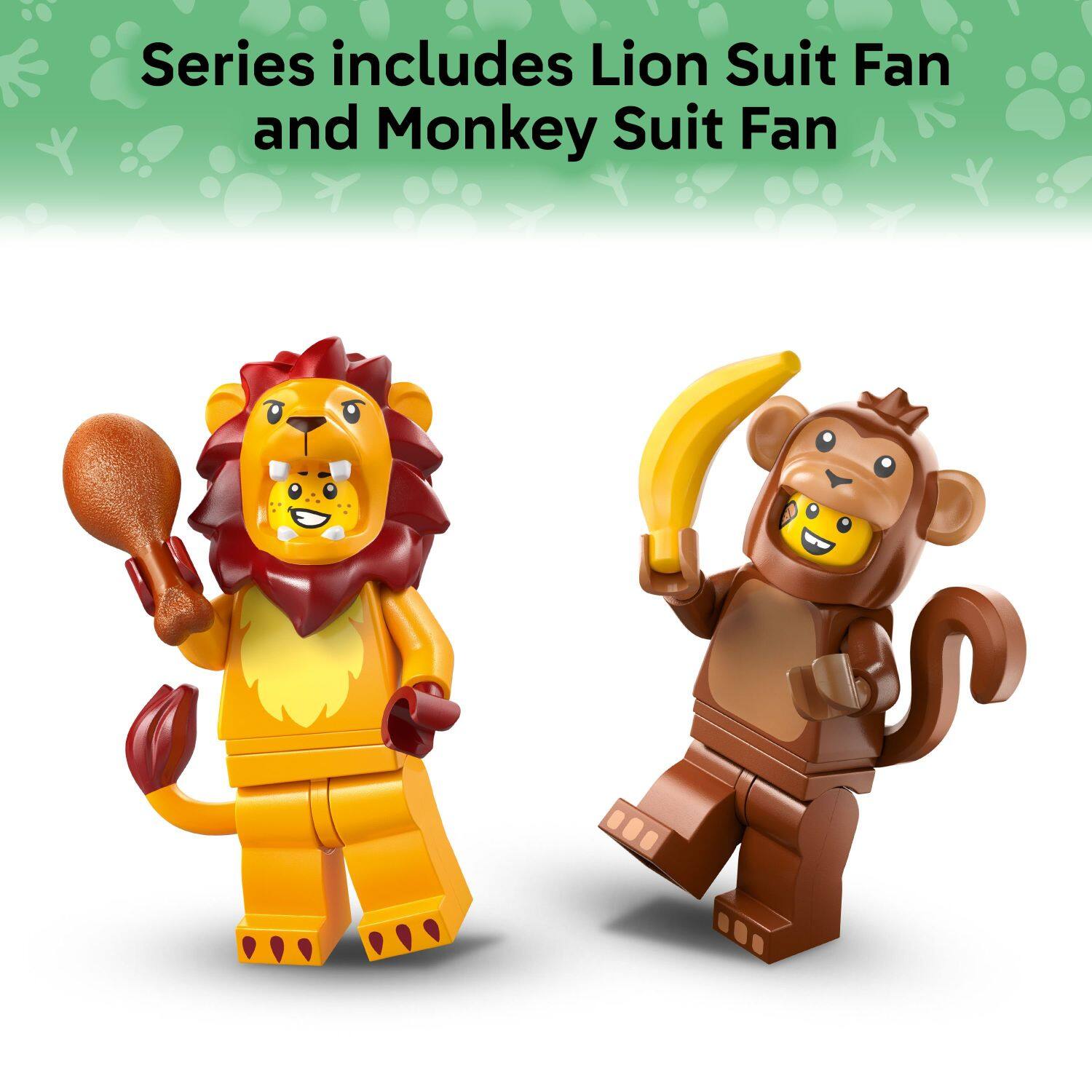 Series includes Lion Suit Fan and Monkey Suit Fan
