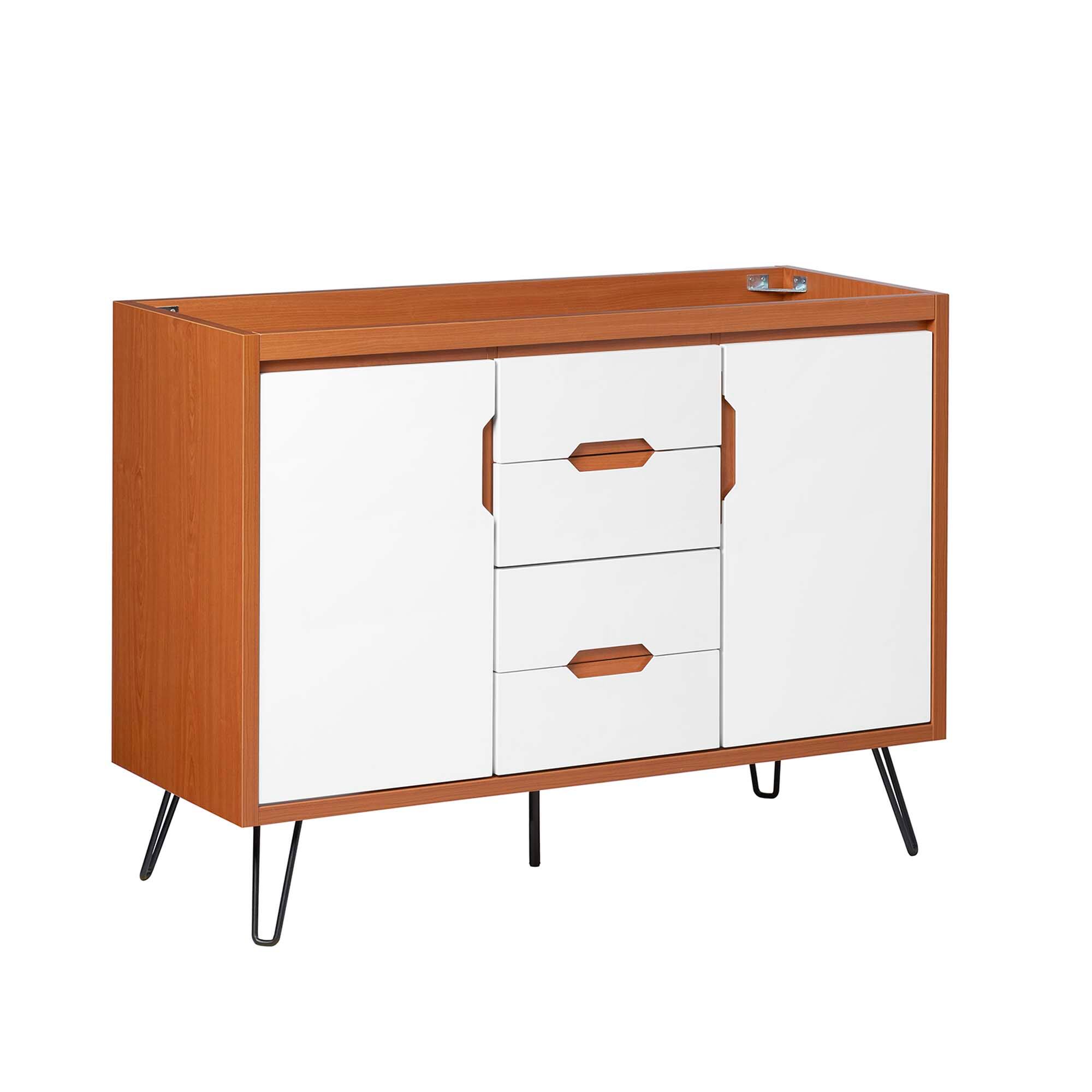 Angle. Modway - Energize Bathroom Cabinet Basin Not Included - Cherry White.