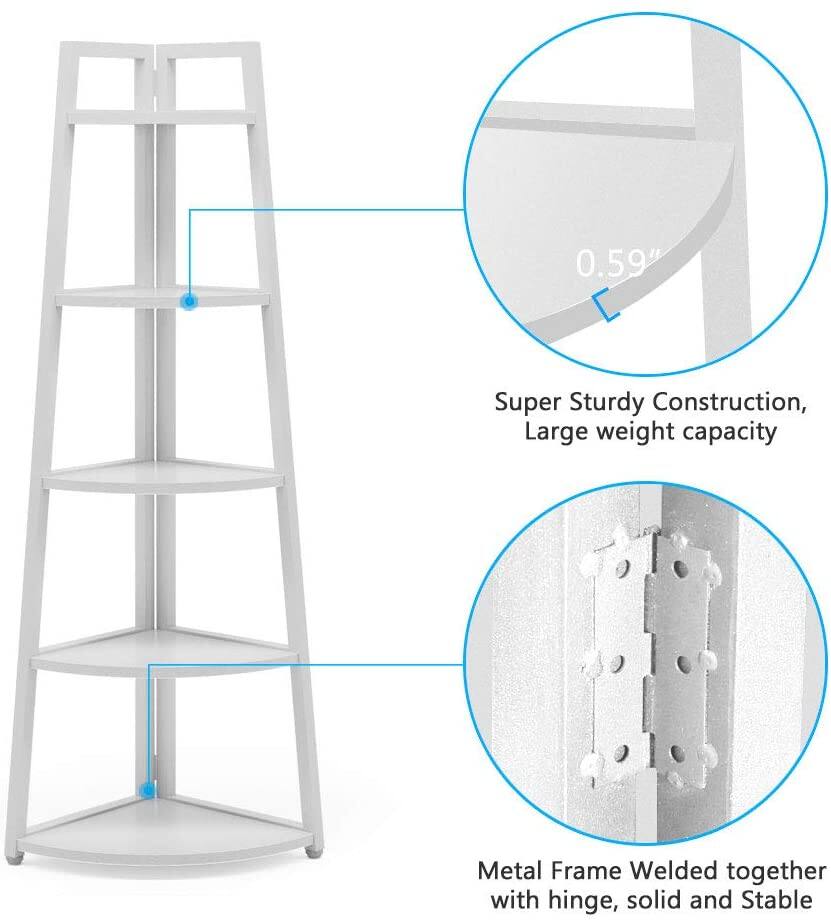 0.59"  
Super Sturdy Construction, Large weight capacity  
Metal Frame Welded together with hinge, solid and Stable