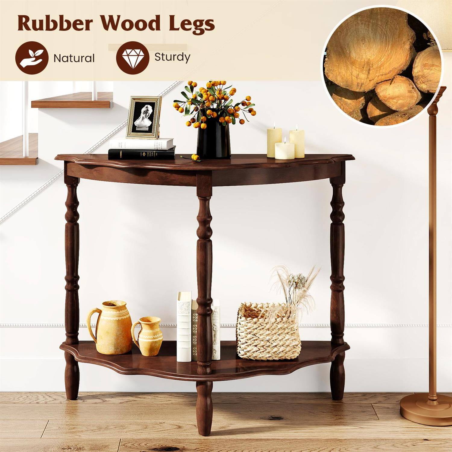 Rubber Wood Legs  
Natural  
Sturdy