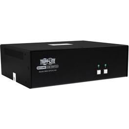 Tripp Lite - Secure KVM Switch, 2-Port, Dual Head, DisplayPort to DisplayPort, 4K, NIAP PP4.0, Audio, TAA - Black