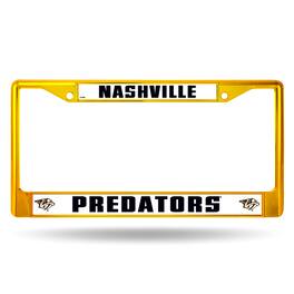 Rico Industries - Nashville Predators Hockey Chrome Metal License Plate Frame - Multi