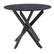 Front. CorLiving - Lennox Iron Leg Trestle Dining Table - Black.