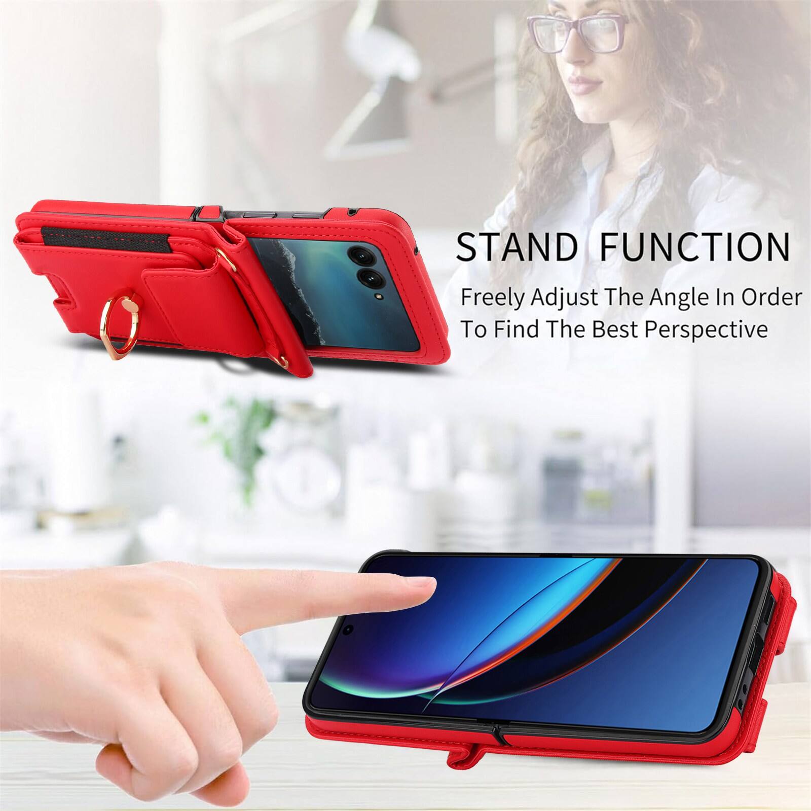 STAND FUNCTION  
Freely Adjust The Angle In Order To Find The Best Perspective