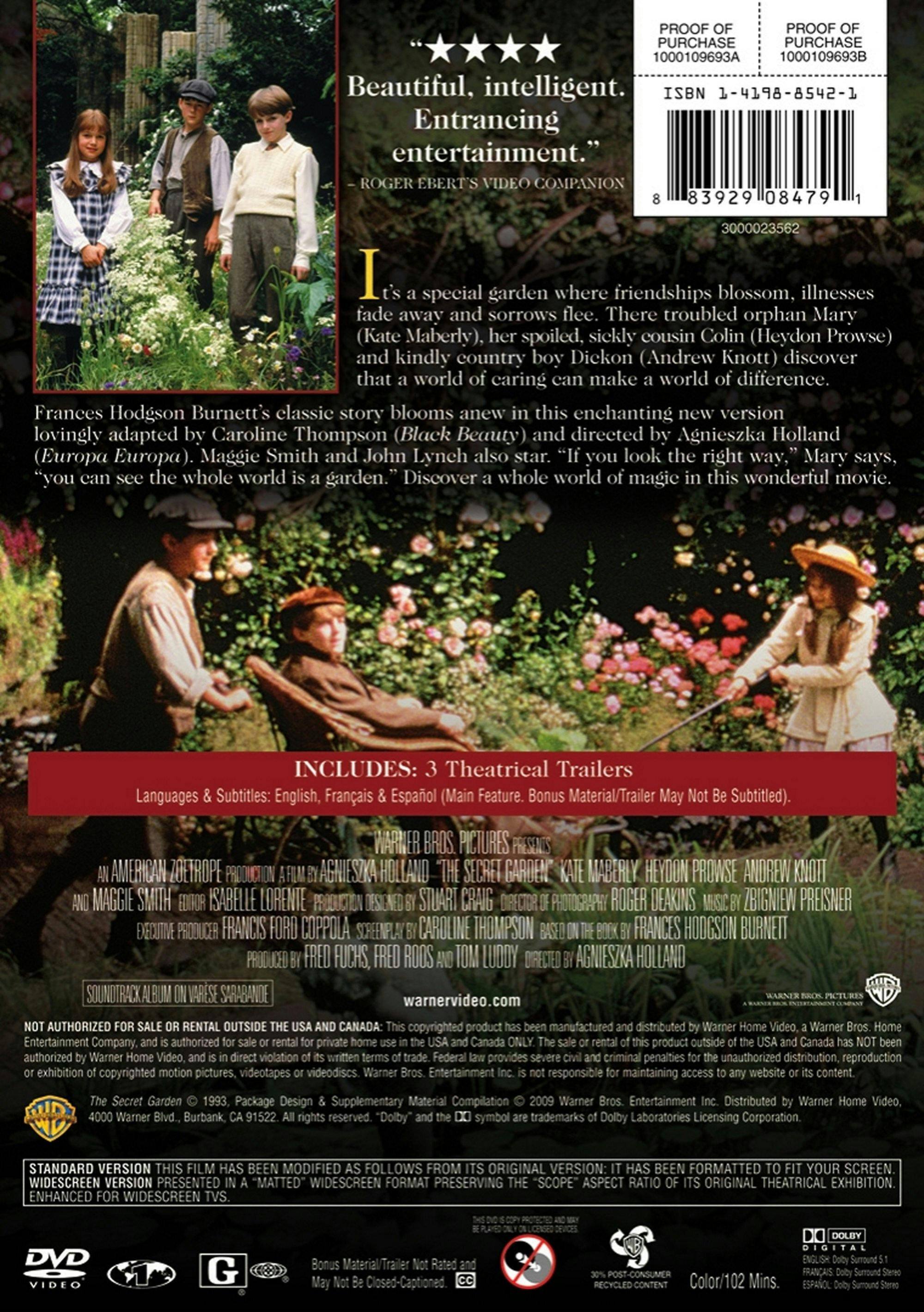 Angle. The Secret Garden (DVD New Packaging) [DVD].
