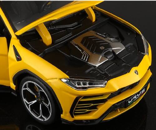 Back. Bburago - Lamborghini Urus Yellow 1/18 Diecast Model Car by Bburago - Yellow.