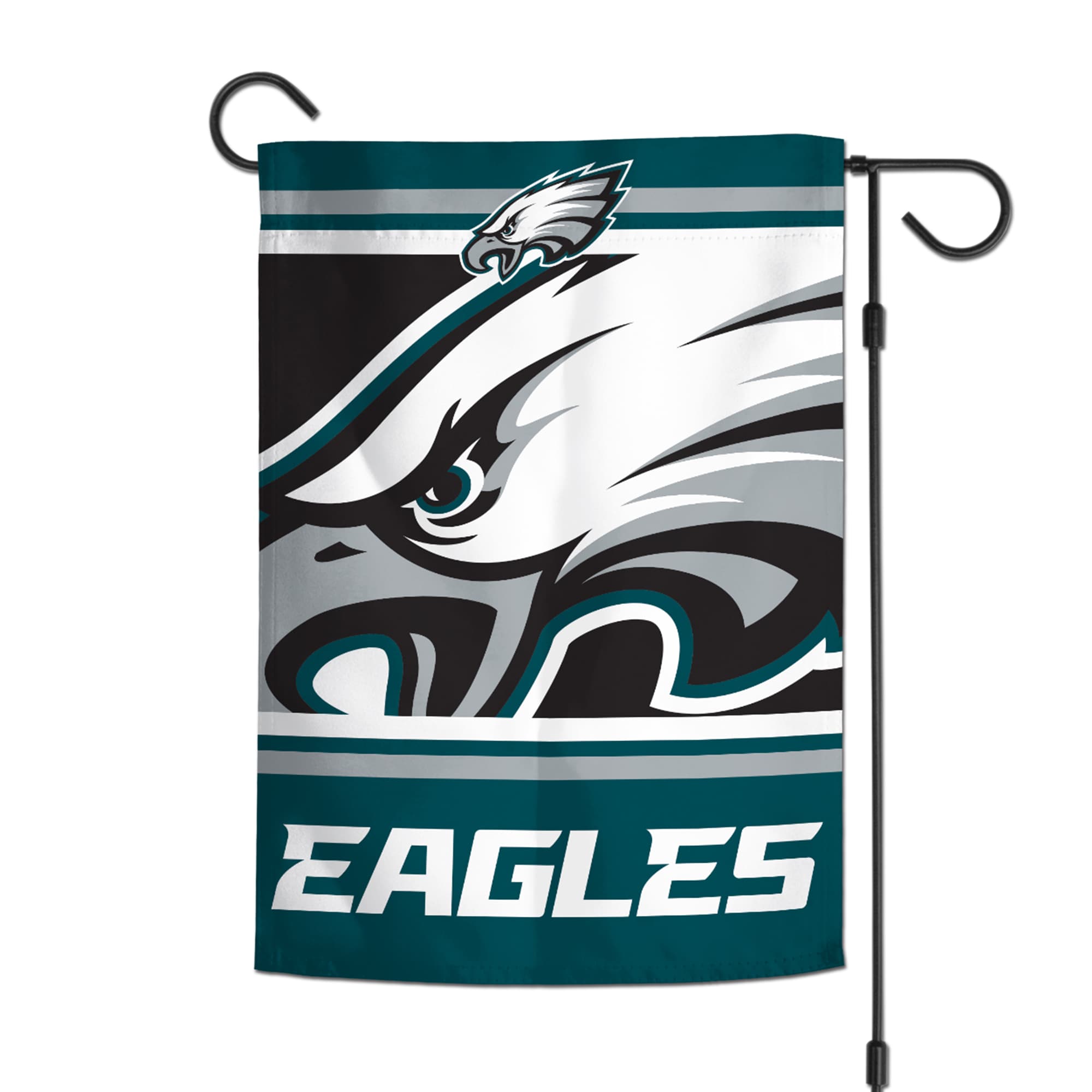 Alt View 1. WinCraft - Philadelphia Eagles Double-Sided 12'' x 18'' Team Slogan Garden Flag - Multicolor.