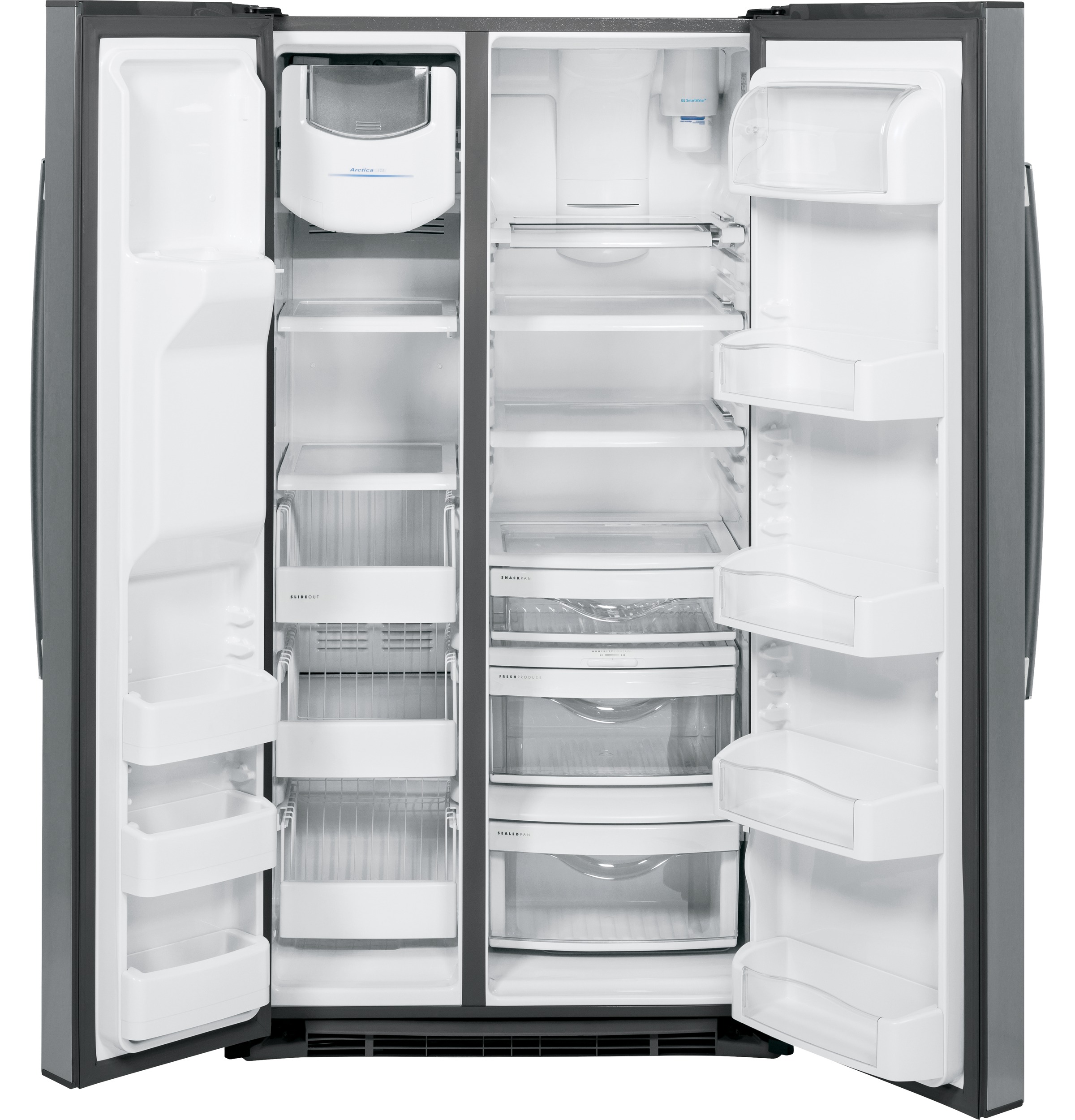 Ge Appliances PSS28KSHSS Side By Side Freestanding Refrigerator