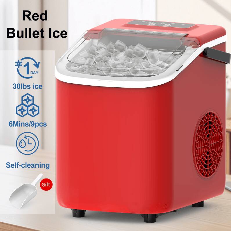 Red Bullet Ice

- 1 DAY
- 30lbs ice
- 6Mins/9pcs
- Self-cleaning
- Gift
