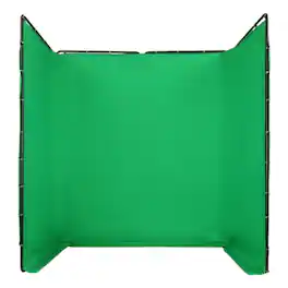 Stock Preferred - 13.12 x 7.87 ft Photography Backdrop Stand Kit with Green Screen Cloth