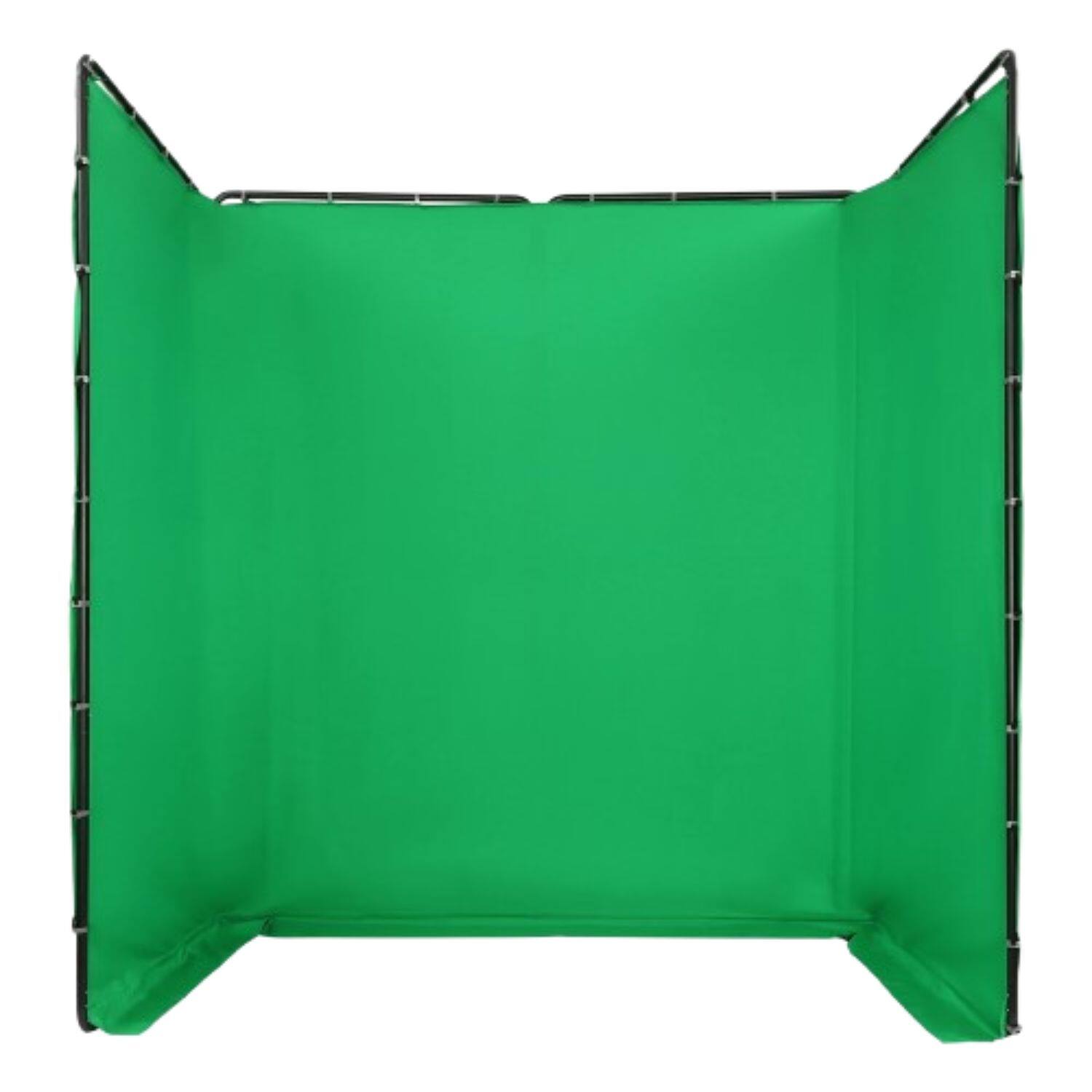 Front. Stock Preferred - 13.12 x 7.87 ft Photography Backdrop Stand Kit with Green Screen Cloth.
