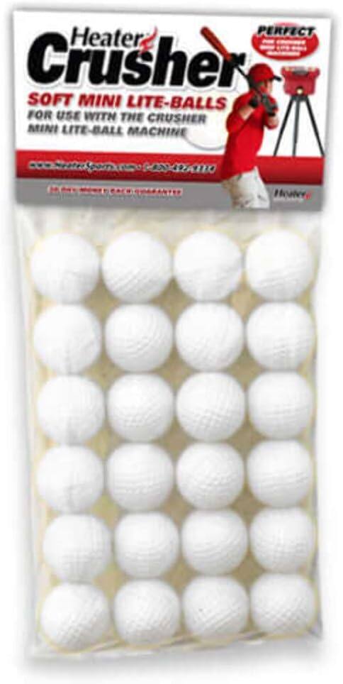 Heater Crusher  
PERFECT  
SOFT MINI LITE-BALLS  
FOR USE WITH THE CRUSHER MINI LITE-BALL MACHINE  
www.heatercrusher.com  
1-800-427-8116