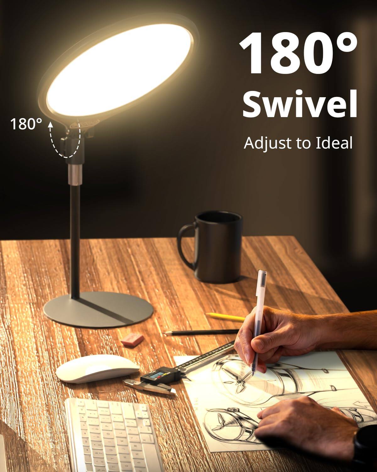 180° Swivel  
Adjust to Ideal