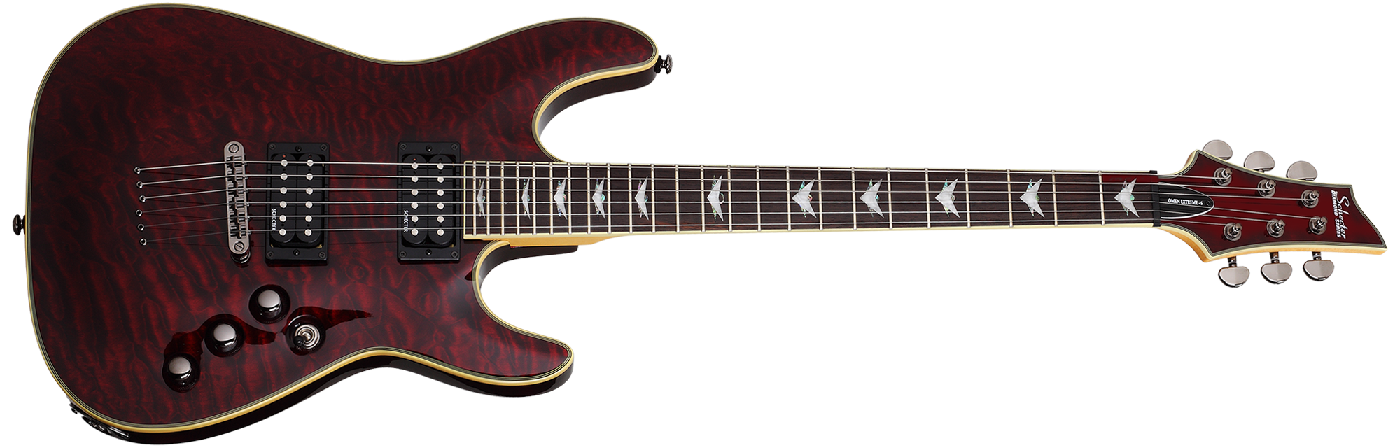 Schecter - 2004 Omen Extreme-6 Electric Guitar, Black Cherry price history on PriceWatchPro