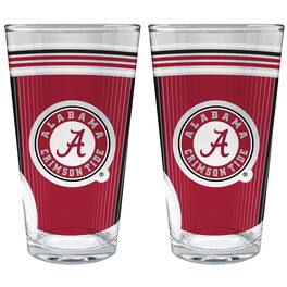 Great American Products - Alabama Crimson Tide Two-Piece 16oz. Pint Glass Set - Multicolor