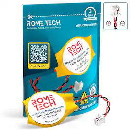 RomeTech - RTC CMOS Battery for Acer Aspire X1300 Desktop 2 Pack
