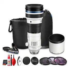 OM System - M.Zuiko 150-400mm f4.5 TC 1.25x IS PRO Telephoto Lens(Bundle) - Black