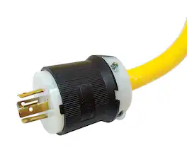 YELLOW JACKET - 10/4 STW 125 V 25 ft. L Generator Cord - Yellow