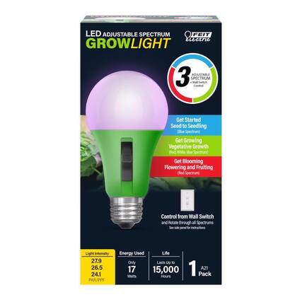 Feit Electric 24” LED Grow Light – 3 Adjustable Spectrums – 19W – Lot Of 2 – Open Box