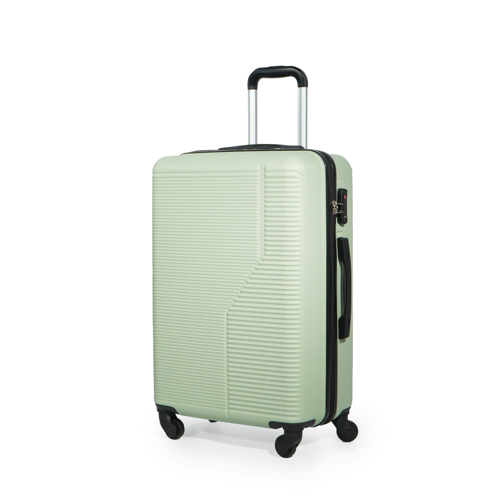 Alt View 5. BreeBe - 3-Piece Luggage Set ABS Lightweight & Durable Suitcase with Spinner Wheels, TSA Lock, (20/24/28), Green - Green.