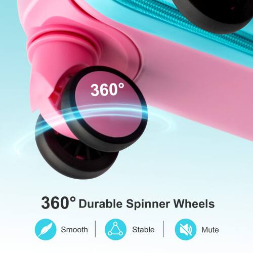 360° Durable Spinner Wheels  
Smooth | Stable | Mute