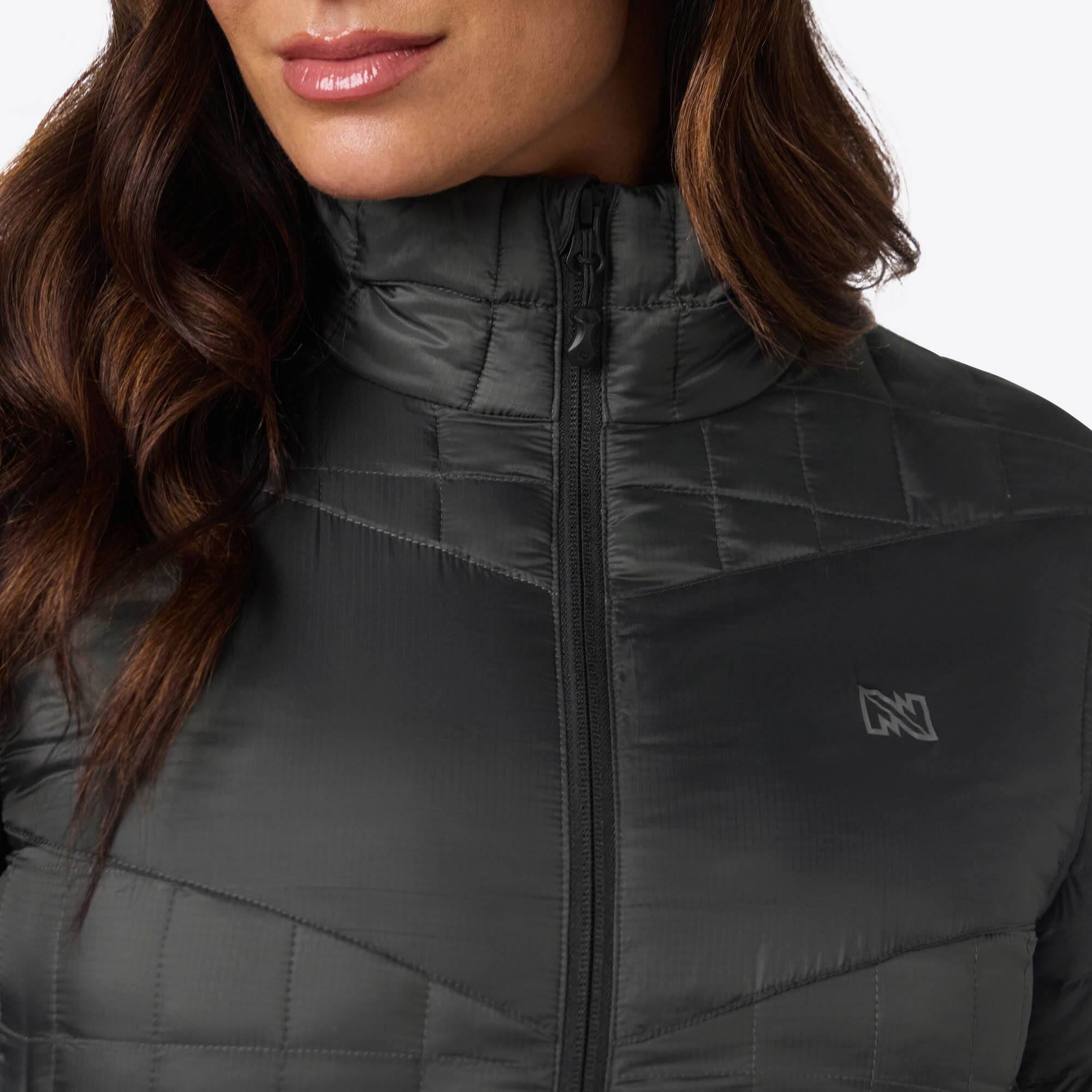 Alt View 1. Mobile Warming - Women's Outrider Heated Jacket - Dark Charcoal.