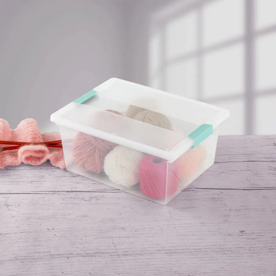 Sterilite Deep Plastic Stackable Storage Bin w/ Latch Lid, 12 Pack ...
