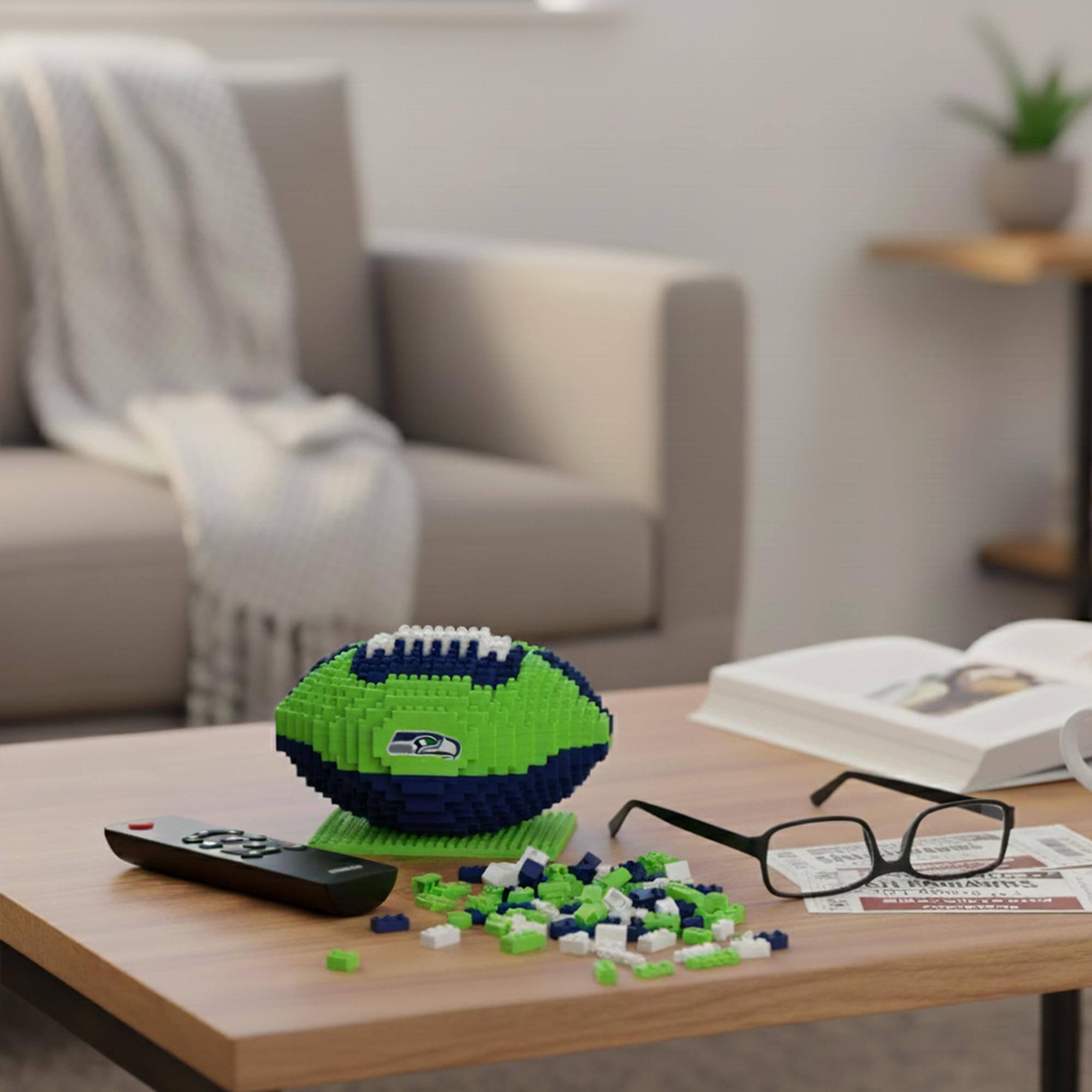 Forever Collectibles Seattle Seahawks NFL BRXLZ Football 704 Piece