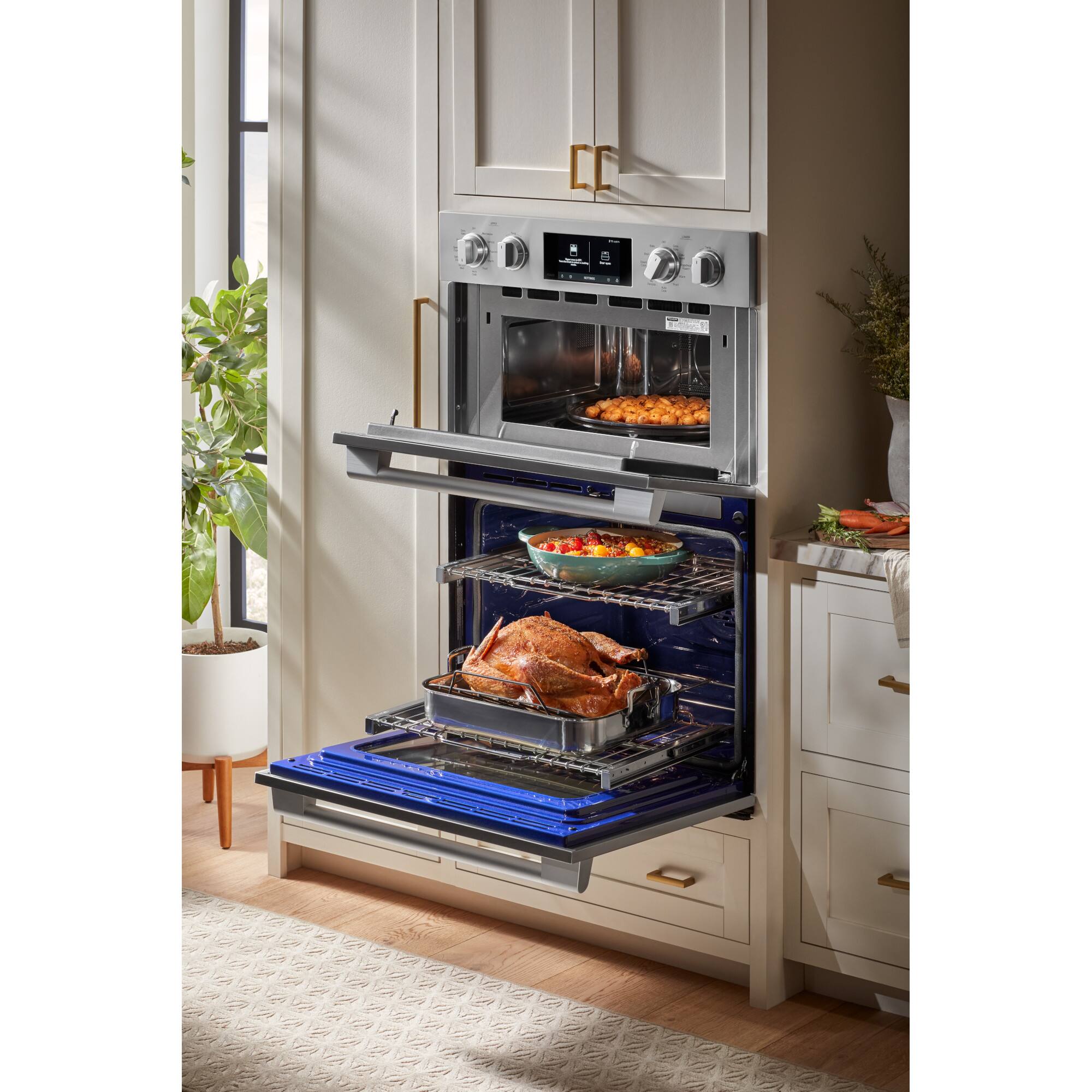 Alt View 5. SKS - 30-inch 6.4 Cu. Ft. Built-in Smart Electric Convection Microwave and Wall Oven Combination with Steam-Combi - Stainless Steel.