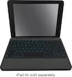 ZAGG - Rugged Folio Keyboard Case for Apple® iPad® Air 2 - Black - Larger Front