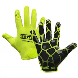 Battle Sports - Youth "Giraffe" Doom Speed Glove, Small - Solar Neon/Black
